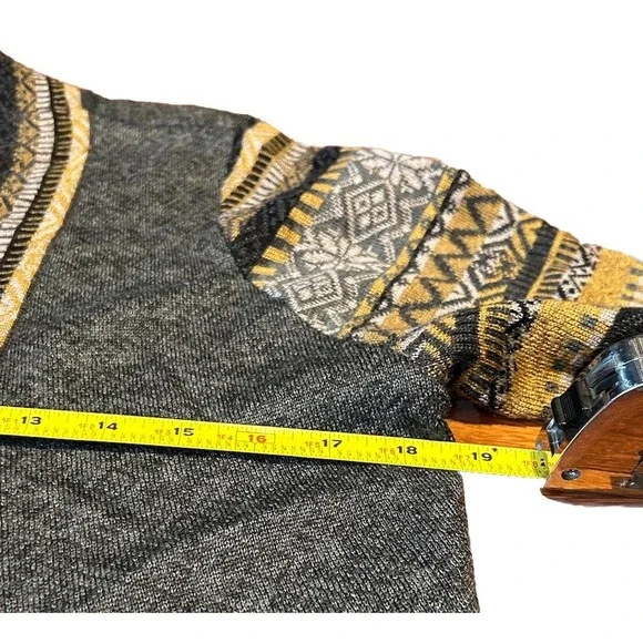 Icelandic Design Wool Blend Cardigan Open Front‎ Sz Small - Picture 6 of 6